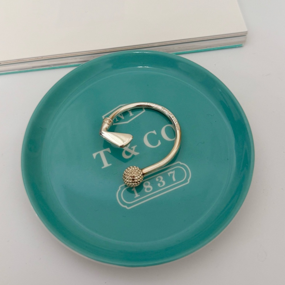 Tiffany&Co. Golf Club Key Ring 925 Sterling Silver Vintage